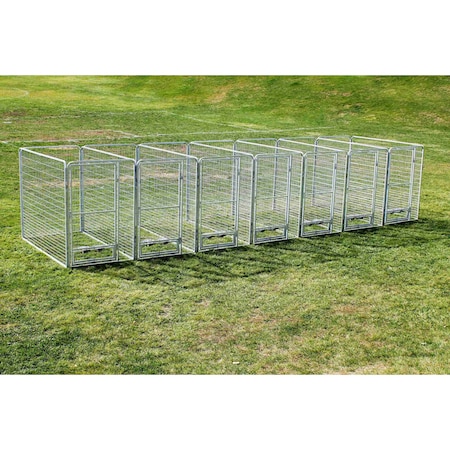 K9 Kennel Store 4' X 6' Multiple Pro Full Stall Dog Kennel x7 MPR4X6FSX7